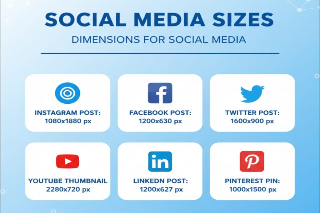Social Media Sizes Image | dimensions for social media image |