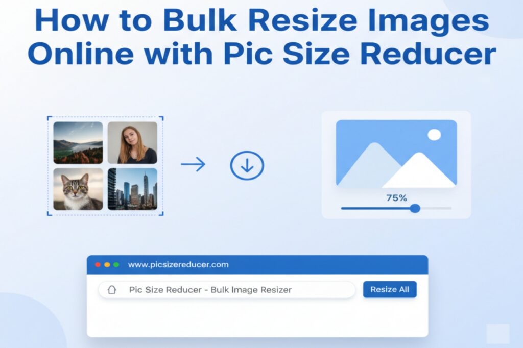 How to Bulk Resize Images Online Image | Pic Size Reducer Bulk Online Image |