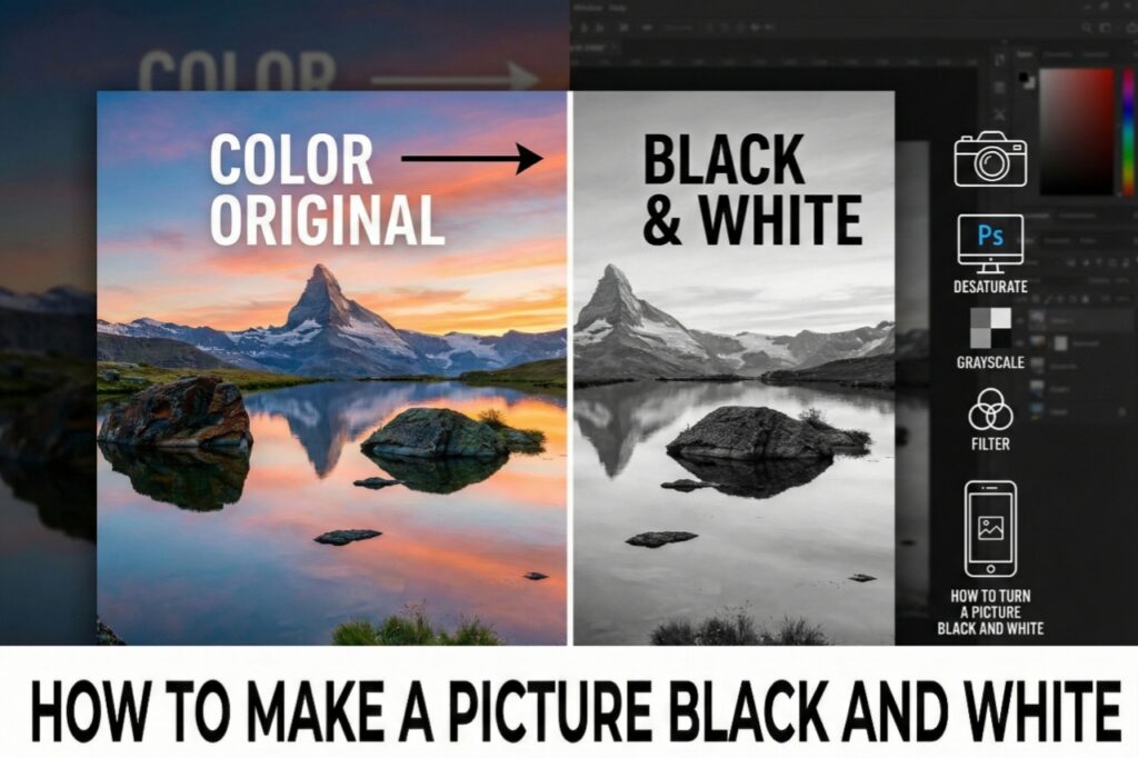 Make a Picture Black And White | Picture Black And White