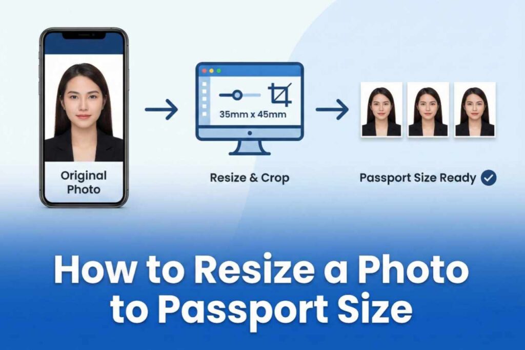 How to Resize a Photo to Passport Size Image | Resize a Photo to Passport Size